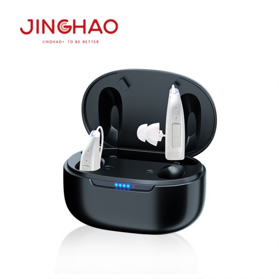 JH-W3 TWS bluetooth BTE hearing aids with Rechargeable OTC Hearing Amplifier Smart App