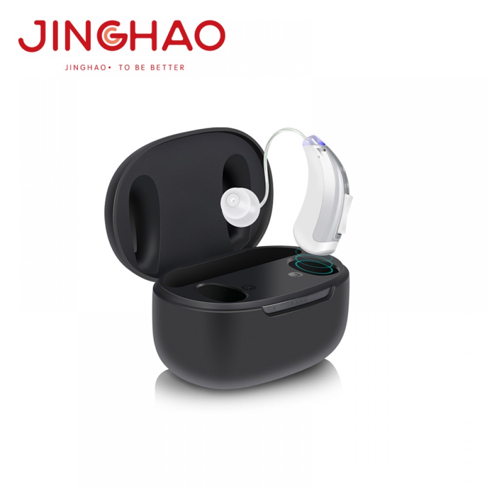 JHW3 TWS bluetooth BTE hearing aids with Rechargeable OTC Hearing Amplifier Smart App
