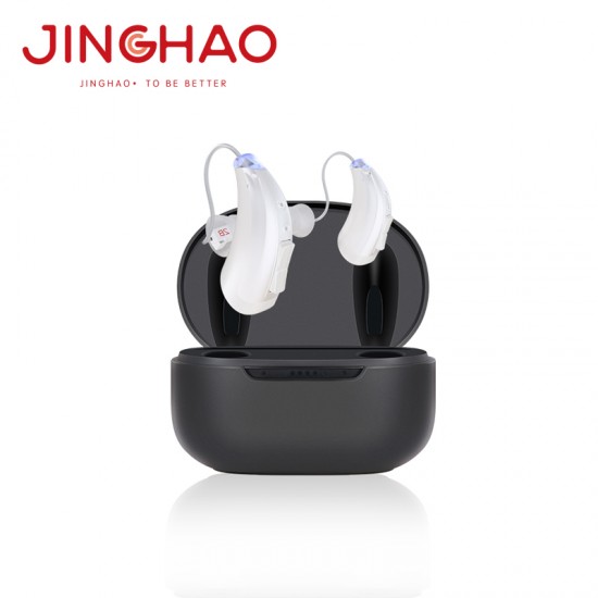 JH-W3 TWS bluetooth BTE hearing aids with Rechargeable OTC Hearing Amplifier Smart App