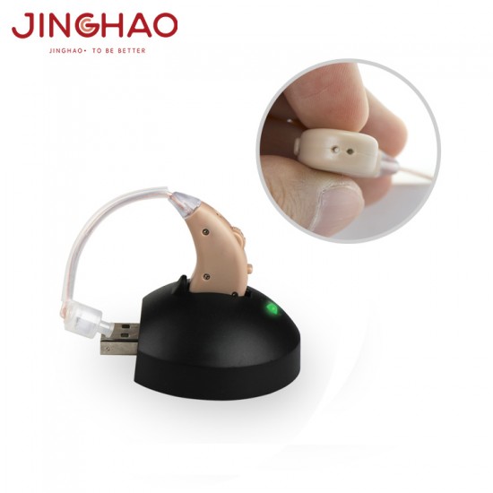 JH-338 BTE Rechargeable Hearing Aid with USB 5V charge base